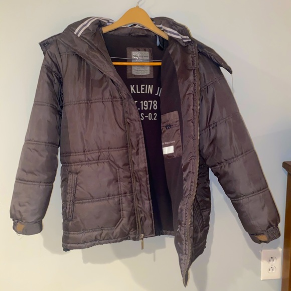 Mens Calvin Klein Puffer Jacket with Hood